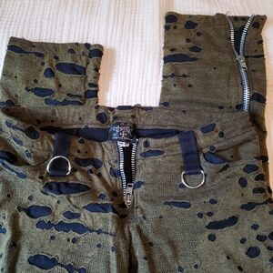 Shrine distressed-look pants